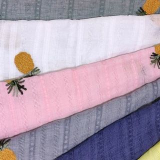 Striped Embroidered No. 7